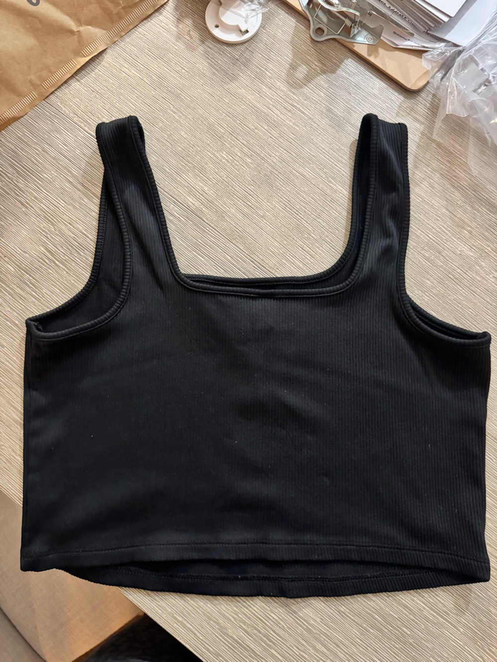 Wild Fable Black Tank Top Cropped XL
